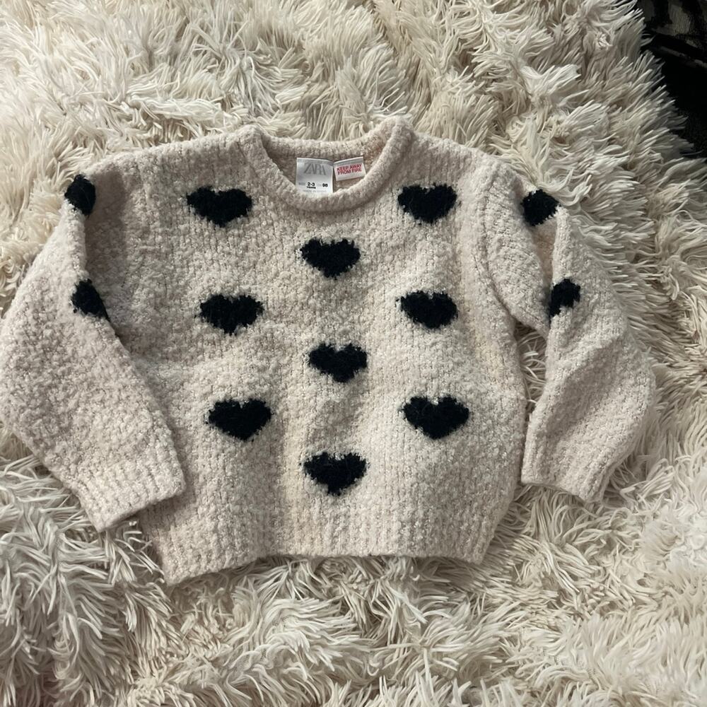 Zara Hearts Sweater 2-3Y